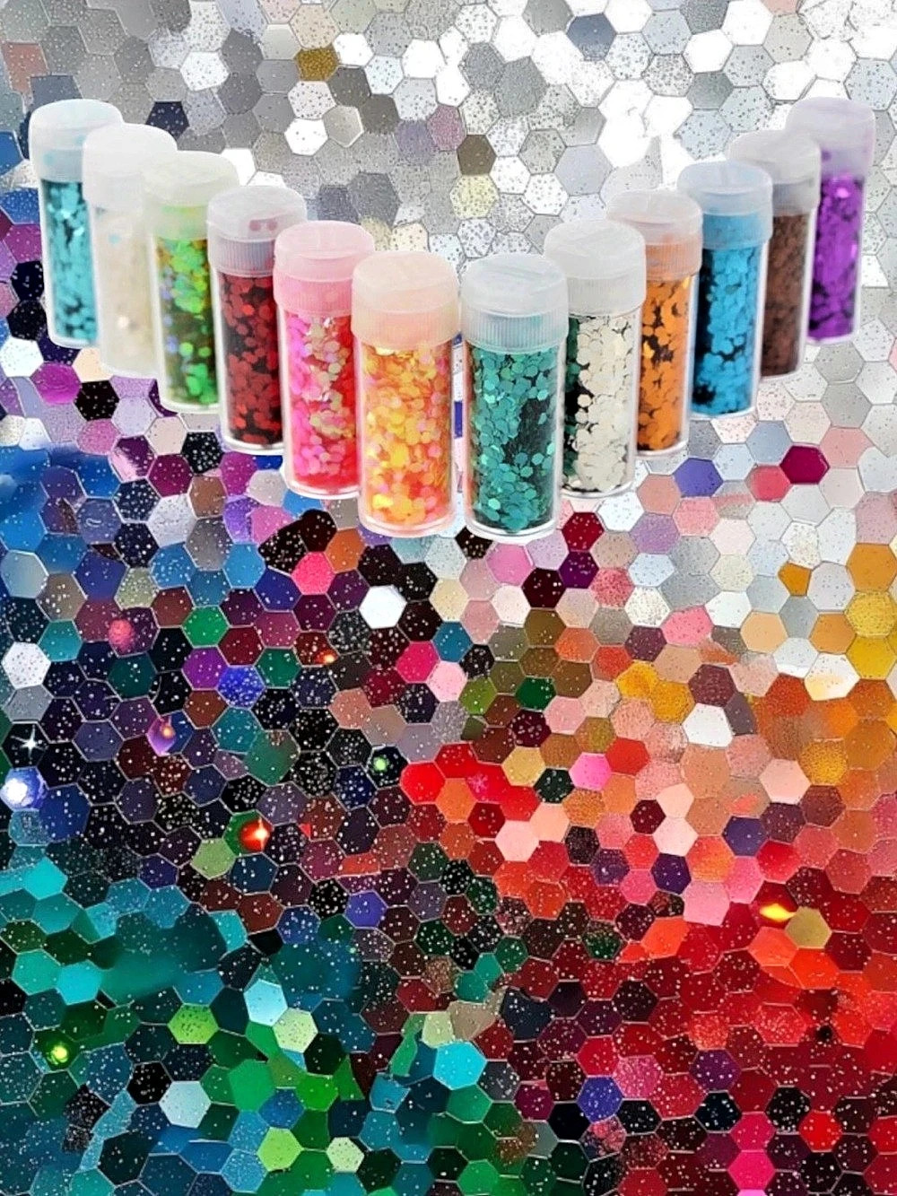 $8 Add-on | Unique Creative Art Sparkling Glitter Set 12-Color Multi-colour